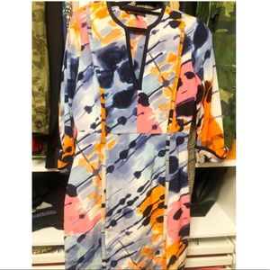 BCBGMaxAzria colorful sheath dress Size 8